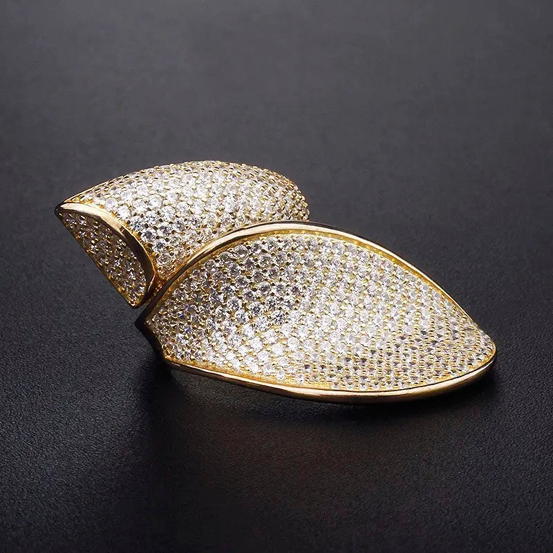 Pavé Leaf Ring