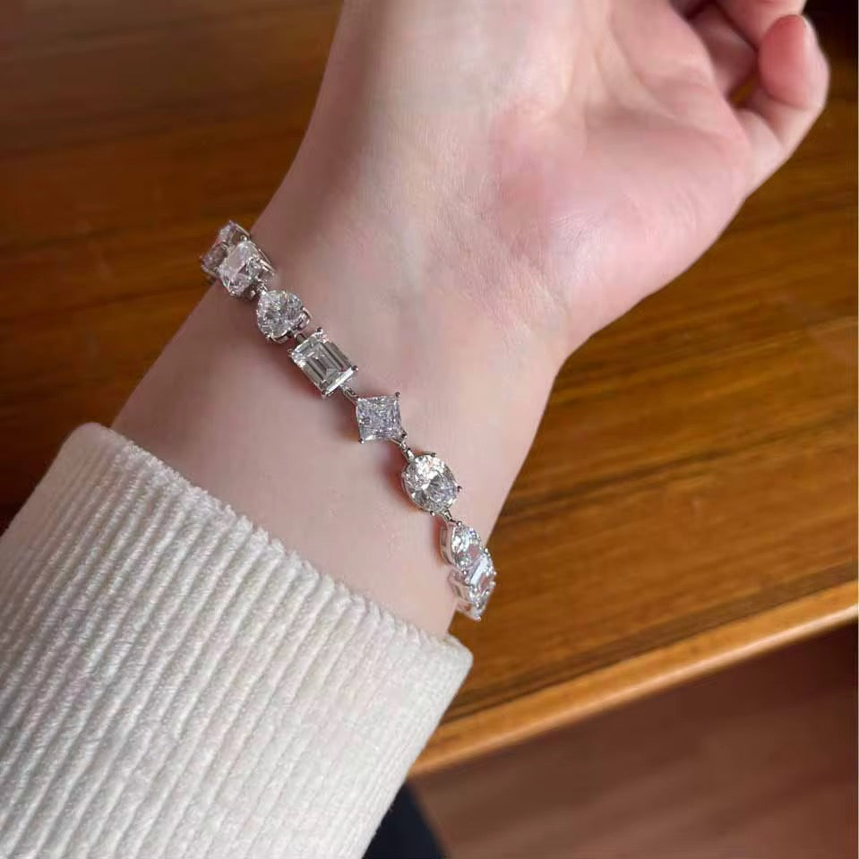 Multi-Shaped Tennis Bracelet