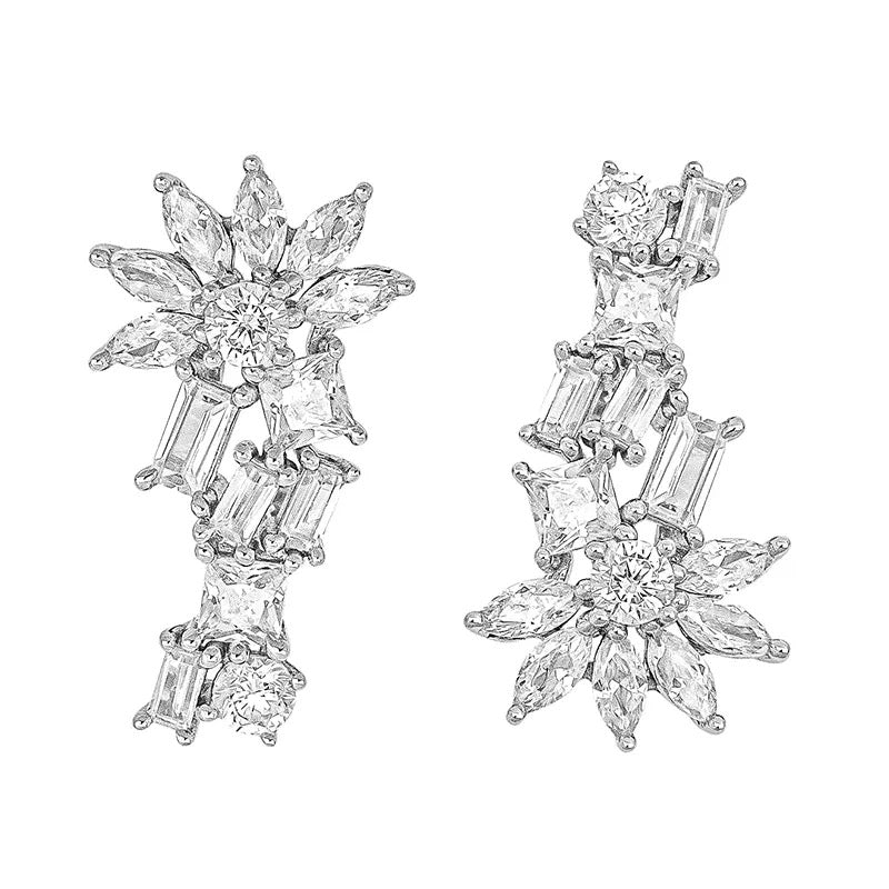 Multi-Shape Cluster Climber Earrings