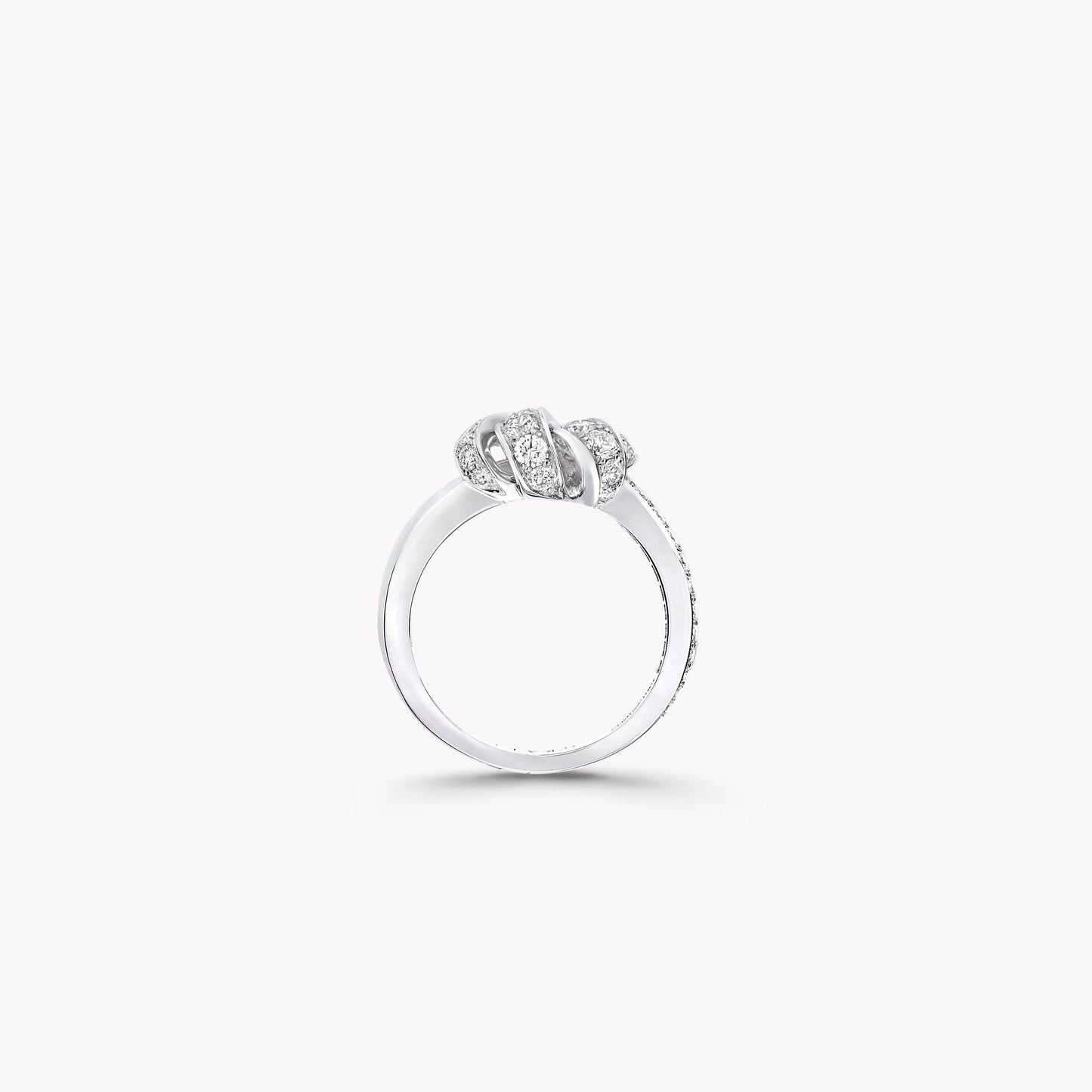 Pavé Double Knot Ring