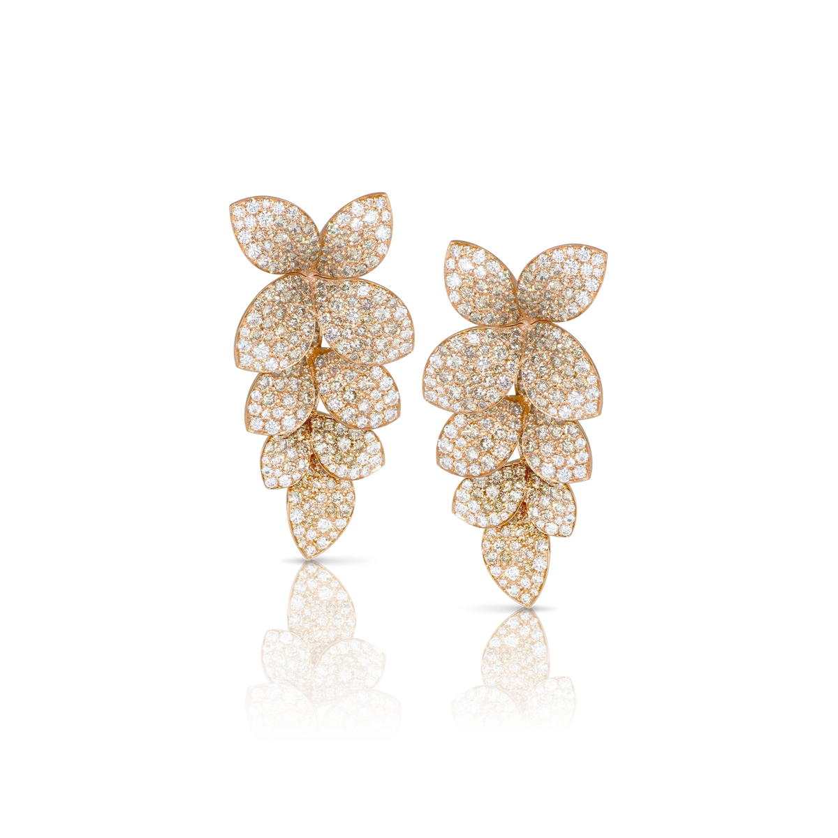 Moissanite Rose Gold Earrings