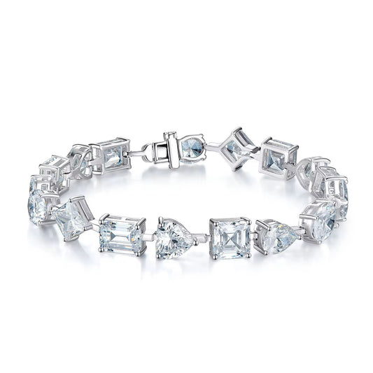 Multi-Shaped Tennis Bracelet